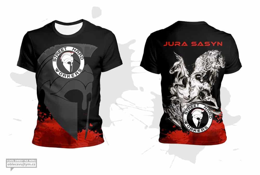 Street workout - návrh trička